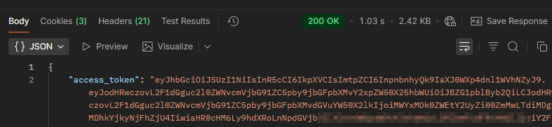 postman access_token