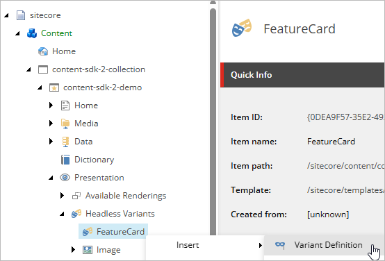 insert variant definition