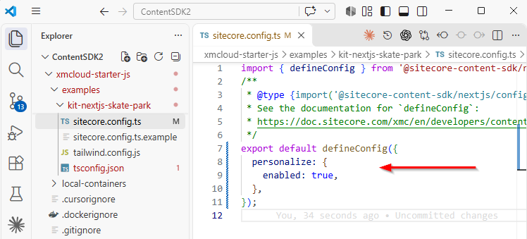 vscode enable personalize